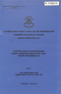 Image of Optimalisasi Yanus Lapsa Dalam Peningkatan Kemampuan Bahasa Inggris Kadet Korps Pelaut