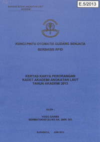 Image of Kunci Pintu Otomatis Gudang Senjata Berbasis RFID