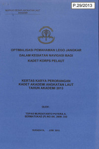 Optimalisasi Pemahaman Lego Jangkar Dalam Kegiatan Navigasi Bagi Kadet Korps Pelaut