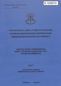 Perancangan Lampu Otomatis di Gedung Candrasa Menggunakan Sensor Suara Berbasis Mikrokontroler Atmega 8