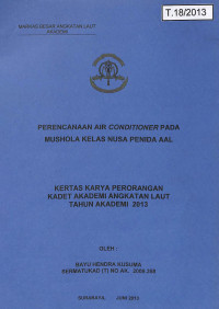 Perencanaan Air Conditioner Pada Mushola Kelas Nusa Penida AAL