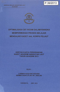 Optimalisasi CBT Room Dalam Rangka Mempermudah Proses Belajar Mengajar Kadet AAL Korps Pelaut