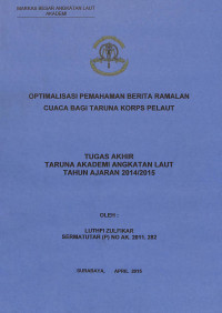 Optimalisasi Pemahaman Berita Ramalan Cuaca Bagi Taruna Korps Pelaut