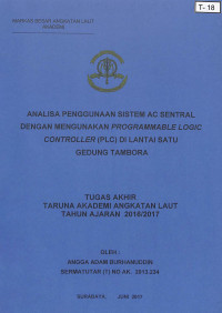 Analisa Penggunaan Sistem AC Sentral Dengan Menggunakan Programmable Logic Controller (PLC) di Lantai Satu Gedung Tambora