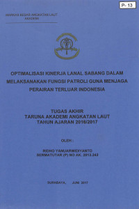 Optimalisasi Kinerja Lanal Sabang Dalam Melaksanakan Fungsi Patroli Guna Menjaga Perairan Terluar Indonesia