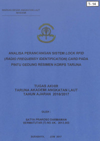 Analisa Perancangan Sistem Lock Rfid (Radio Frequensy Identification) Card Pada Pintu Gedung Resimen Korps Taruna