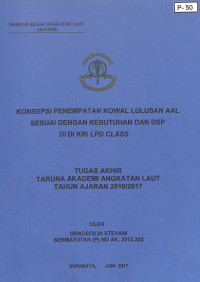 Konsepsi Penempatan Kowal Lulusan AAL Sesuai Dengan Kebutuhan Dan DSP Di KRI LPD Class