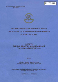 Optimalisasi Radar MW-08 KRI Kelas Diponegoro Guna Membantu Pengamanan di Wilayah ALKI II