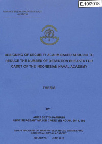 Image of Designing Of Security Alarm Based Arduino To Reduce The Number Of Desertion Breakts For Cadet Of The Indonesian Naval Academy