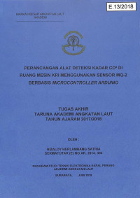 Perancangan Alat Deteksi Kadar CO2 di Ruang Mesin KRI Menggunakan Sensor MQ-2 Berbasis Microcontroller Arduino