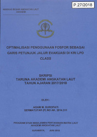 Optimalisasi Penggunaan Fosfor Sebagai Garis Petunjuk Jalur Evakuasi Di KRI LPD Class