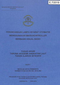 Perancangan Lampu Isyarat Otomatis Menggunakan Mikrokontroller Berbasis Visual Basic