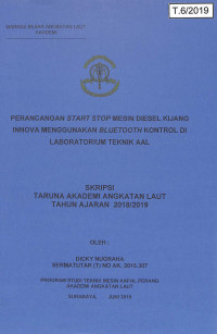 Perancangan Start Stop Mesin DIesel Kijang Innova Menggunakan Bluetooth Kontrol Di Laboratorium Teknik AAL