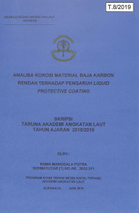 Analisa Korosi Material Baja Karbon Rendah Terhadap Pengaruh Liquid Protective Coating