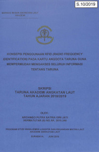 Konsepsi Penggunaan RFID (Radio Frequency Identification) Pada Kartu Anggota Taruna Guna Mempermudah Mengakses Seluruh Informasi Tentang Taruna