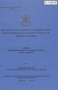 Revitalization of Coorperative of Regiment Corps Cadet Indonesian Naval Academy to Fulfill the Needs of the Cadets