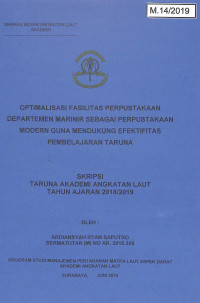 Optimalisasi Fasilitas Perpustakaan Departemen Marinir Sebagai Perpustakaan Modern Guna Mendukung Efektifitas Pembelajaran Taruna