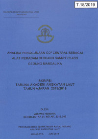 Analisa Penggunaan CO2 Central Sebagai Alat Pemadam di Ruang Smart Class Gedung Mandalika