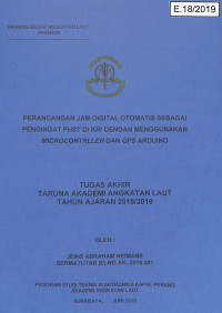 Perancangan Jam Digital Otomatis Sebagai Pengingat PHST di KRI Dengan Menggunakan Microcontroller dan GPS Arduino