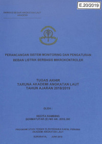 Perancangan Sistem Monitoring dan Pengaturan Beban Listrik Berbasis Mikrokontroller