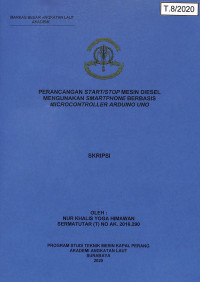 Perancangan Start/Stop Mesin Diesel Menggunakan Smartphone Berbasis Microcontroller Arduino Uno