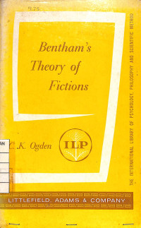 Bentham's Theory of Fictions