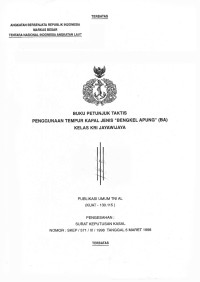 Image of Buku Petunjuk Taktis Penggunaan Tempur Kapal Jenis 