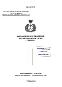 Image of Organisasi dan Prosedur Dinas Keuangan TNI AL (Diskual) Keputusan Kepala Staf TNI AL Nomor: KEP/36/VII/1997 Tanggal 31 Juli 1997