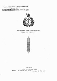 Daftar Susunan Personil pada Organisasi Akademi TNI AL Pengesahan Surat Keputusan Kasal Nomor : SKEP/2429/VII/1987 Tanggal 25 Juli 1987