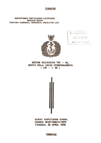 Sistem Keuangan TNI-AL Serta Pola Umum Pembinaannya (UM-1.06) Surat Keputusan Kasal Nomor SKEP/1060/IV/1979 Tanggal 30 April 1979