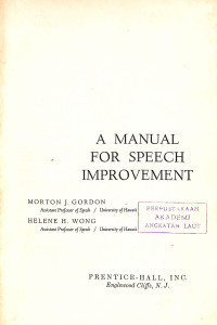 A Manual for Speech Improvement