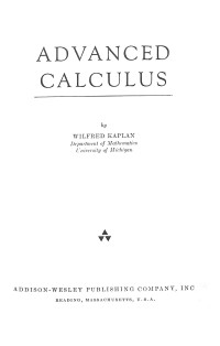 Advanced Calculus