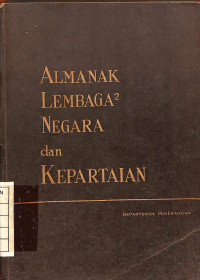 Almanak Lembaga2 Negara dan Kepertaian