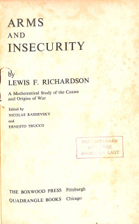 Arms and Insecurity