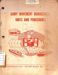 Army Movement Management Units And Procedures