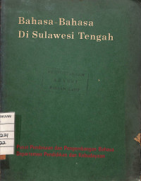 Bahasa-Bahasa Di Sulawesi Tengah