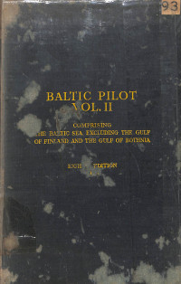 Baltic Pilot - Vol. II