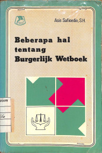 Image of Beberapa Hal Tentang Burgerlijk Wetboek