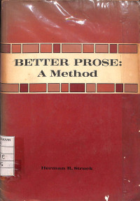 Better Prose A Method