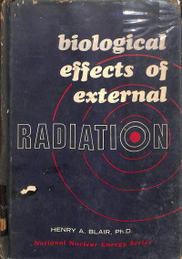 Biological Effects Of External Radiation