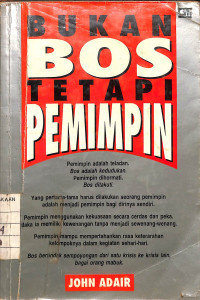 Bukan Bos Tetapi Pemimpin