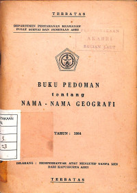 Buku Pedoman tentang Nama-Nama Geografi