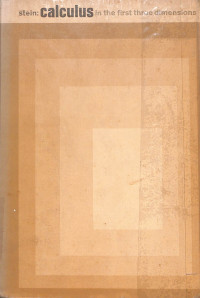 Calculus In The First Three Dimensions