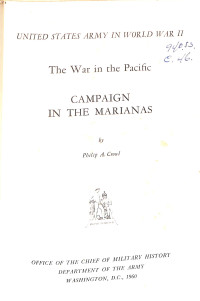 Campaign In The Marianas