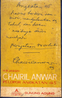 Image of Chairil Anwar Pelopor Angkatan 45