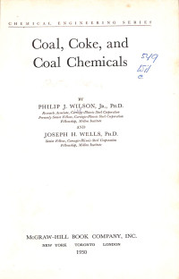 Coal, Coke and Coal Chemicals