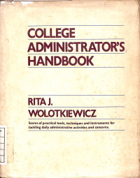 College Administrator's Handbook