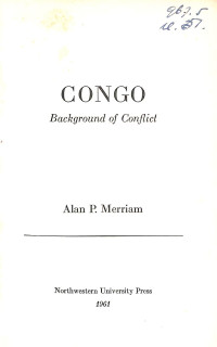 Congo Background of Conflict