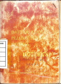 Image of Daftar Alamat Pejabat-Pejabat Negara 1977/1978