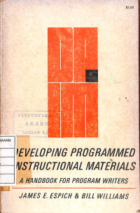 Developing Programmed Instructional Materials